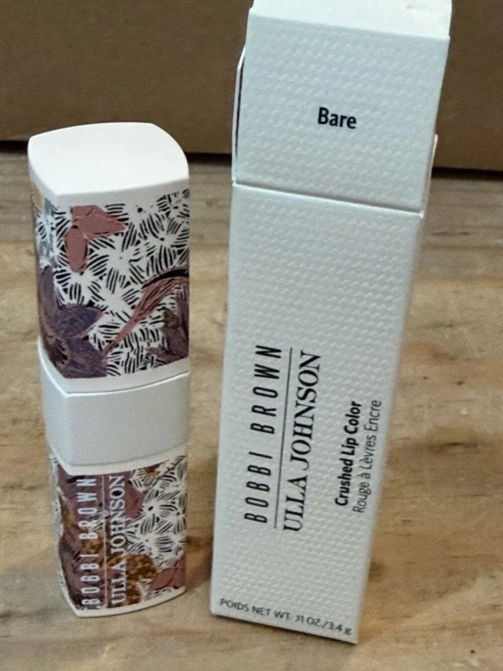 Bobbi Brown Ulla Johnson Crushed Lip Color BARE Full Size New W/ Box